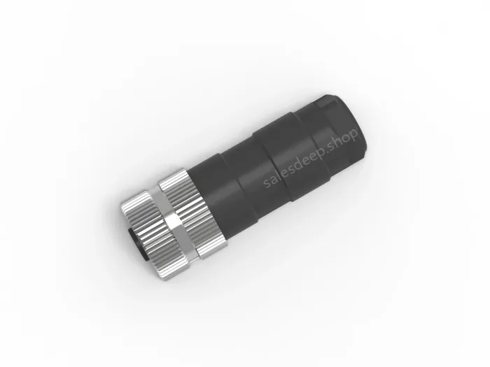 M12 12-hole female elbow connector