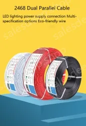 Cabinet Light Power Cord 22AWG (17/0.14TS) Red and Black