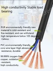 5 core 4 core 2 core sensor cable 28 AWG 5 pole